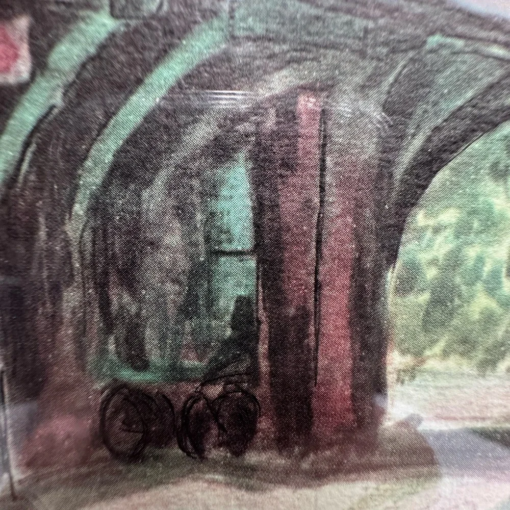 Old‎ Bennington Station by Gene Pelham Watercolor Art Print Vintage Railroad